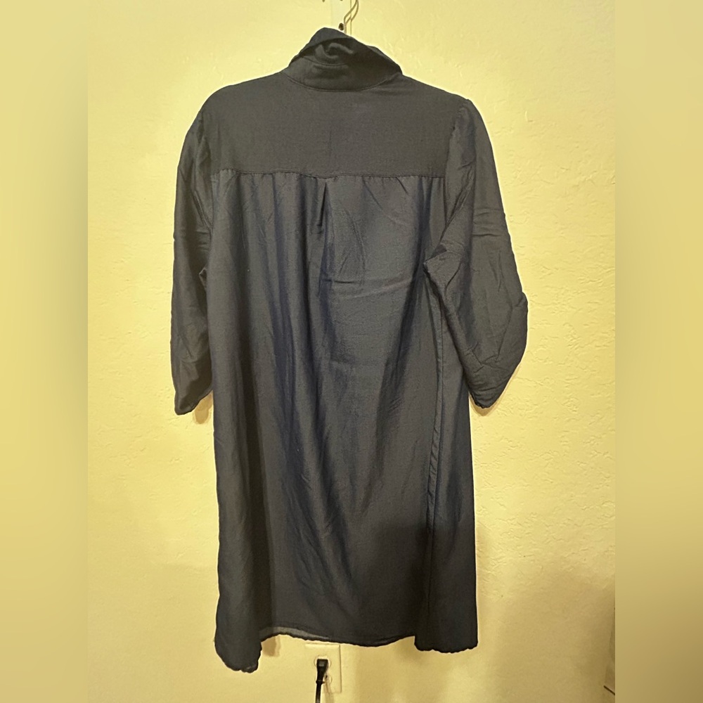 🚀Mile Gabrielle Navy Blue Dress size 1X GUC - Picture 2 of 8